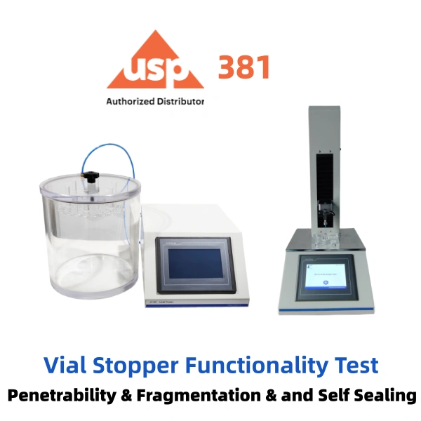USP 381 Vial Stopper Functionality Test Penetrability, Fragmentation, and Self Sealing